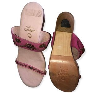 Calleen Cordero wood heeled Sandals 9.5